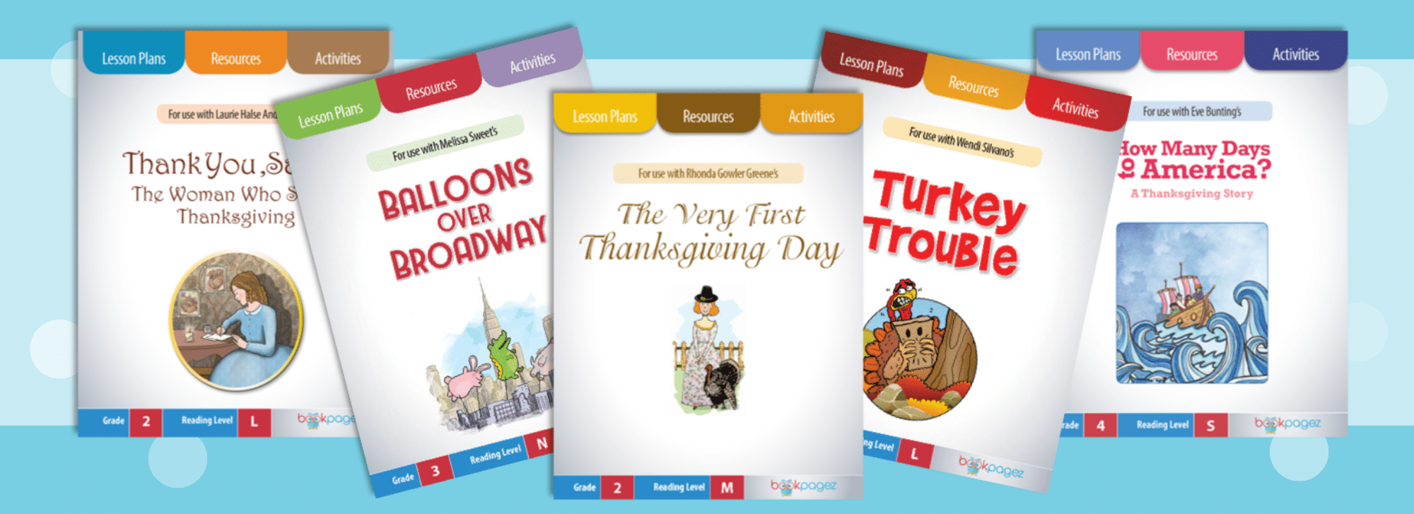 Covers of the best books to teach the story of Thanksgiving to K-5 students