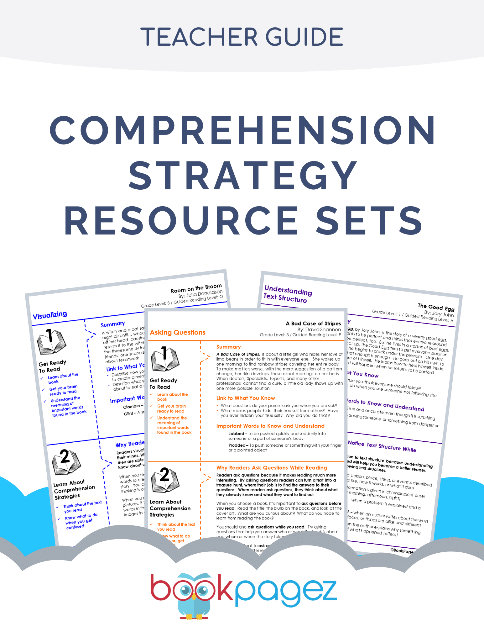 Cover for the Comprehension Strategy Resource Sets Teacher Guide