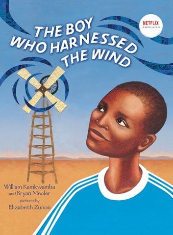 The cover for the book The Boy Who Harnessed the Wind