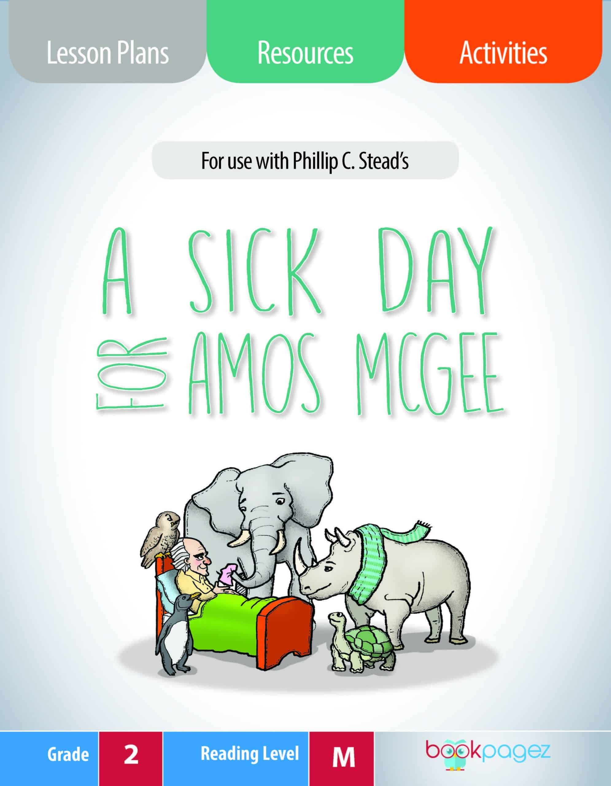 The cover for A Sick Day for Amos McGee Lesson Plans and Teaching Resources