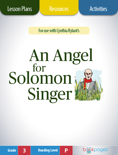 The cover for An Angel for Solomon Singer Lesson Plans and Teaching Resources