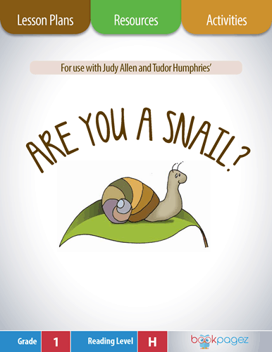 The cover for Are You a Snail? Lesson Plans and Teaching Resources
