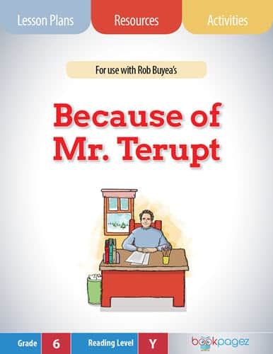 The cover for Because of Mr. Terupt Lesson Plans and Teaching Resources