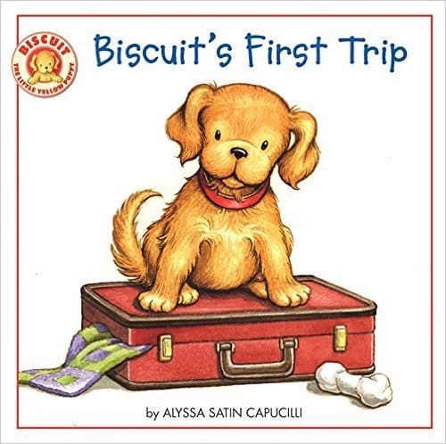 The cover for the book Biscuit's First Trip