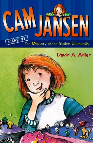 The cover for the book Cam Jansen: The Mystery of the Stolen Diamonds