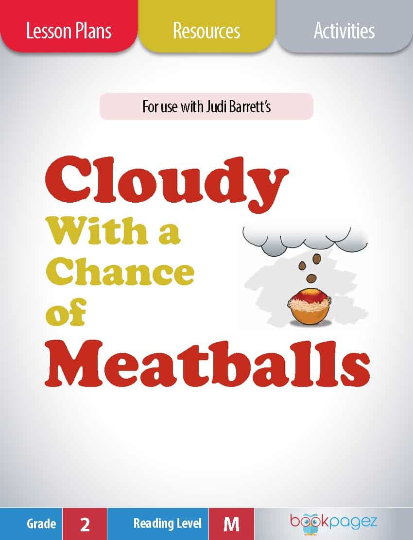 The cover for Cloudy With a Chance of Meatballs Lesson Plans and Teaching Resources