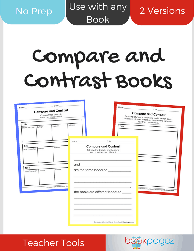 Teaching resource cover for Compare and Contrast Books