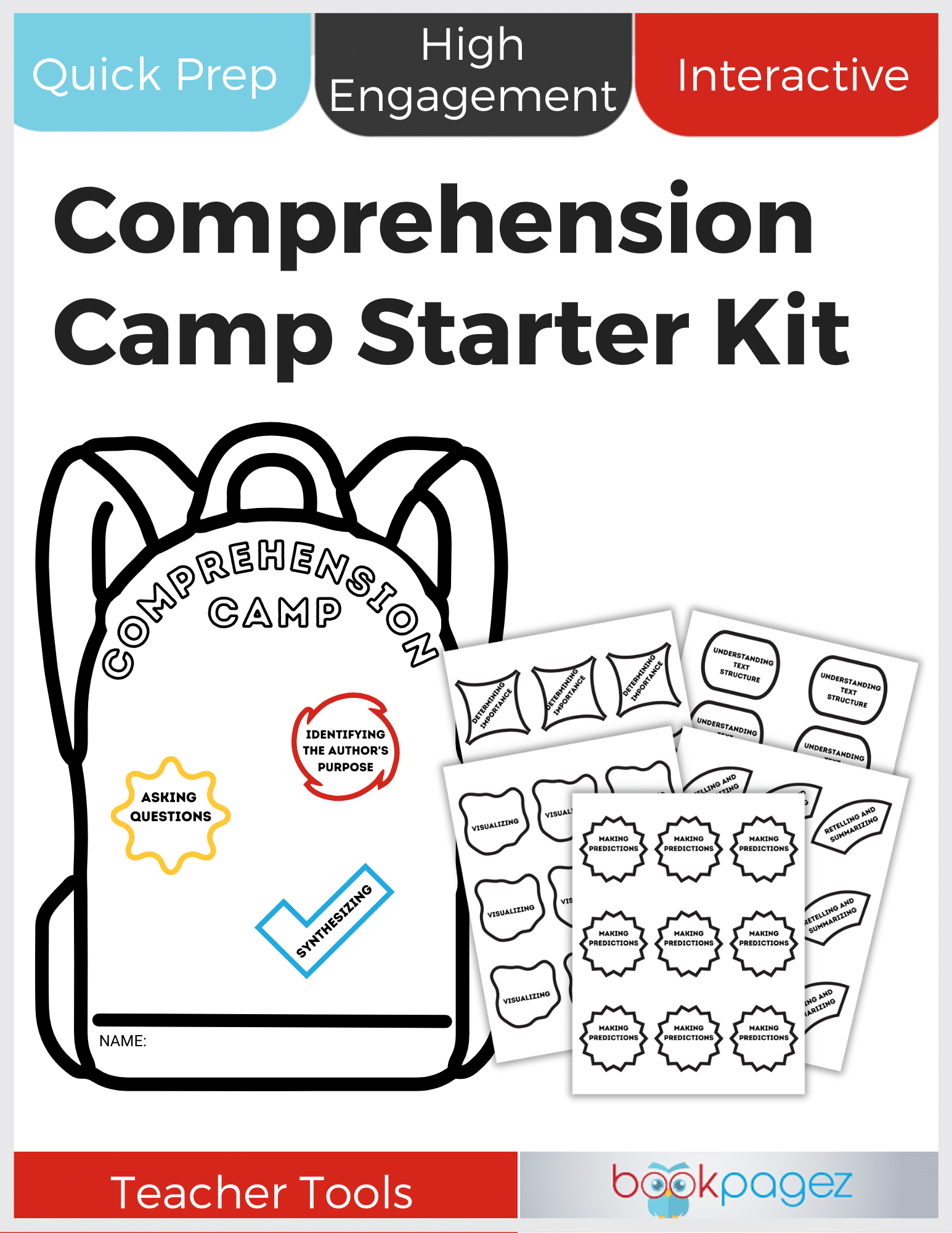 Teaching resource cover for Comprehension Camp Starter Kit