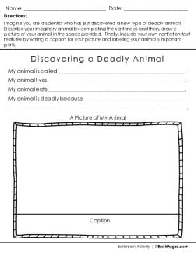 Thumbnail for Features of Nonfiction Text with Deadliest Animals