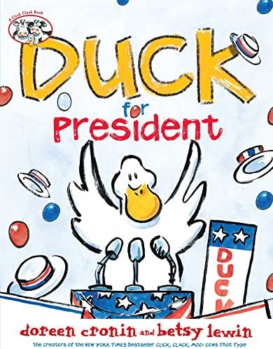 The cover for the book Duck for President