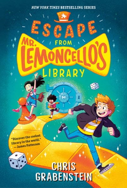 The cover for the book Escape from Mr. Lemoncello's Library