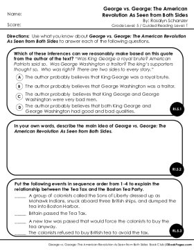 Thumbnail for Comprehension Assessment with George vs. George: The American Revolution As Seen from Both Sides