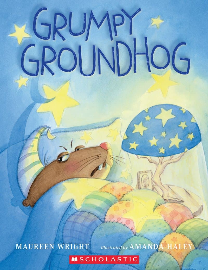 The cover for the book Grumpy Groundhog