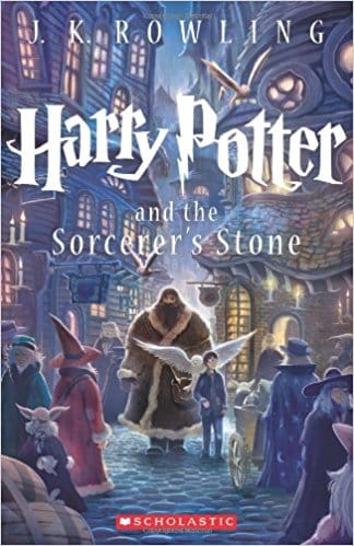 The cover for the book Harry Potter and the Sorcerer's Stone