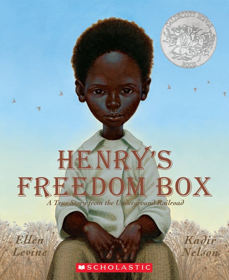 The cover for the book Henry's Freedom Box