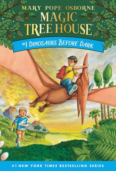 The cover for the book Magic Tree House: Dinosaurs Before Dark