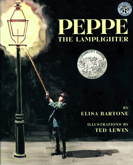 The cover for the book Peppe the Lamplighter