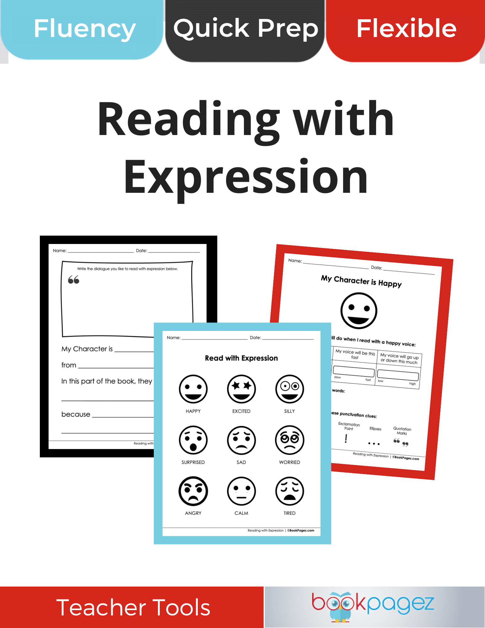 Teaching resource cover for Reading with Expression