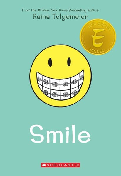 The cover for the book Smile