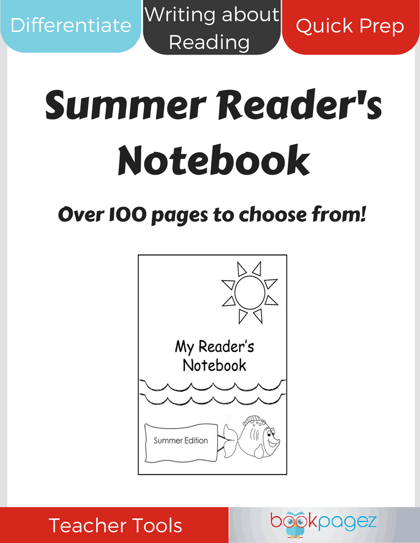 Teaching resource cover for Summer Reader's Notebook