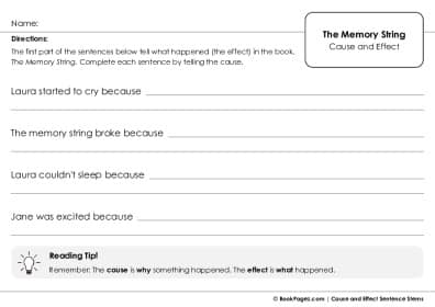 Thumbnail for Cause and Effect Sentence Stems with The Memory String