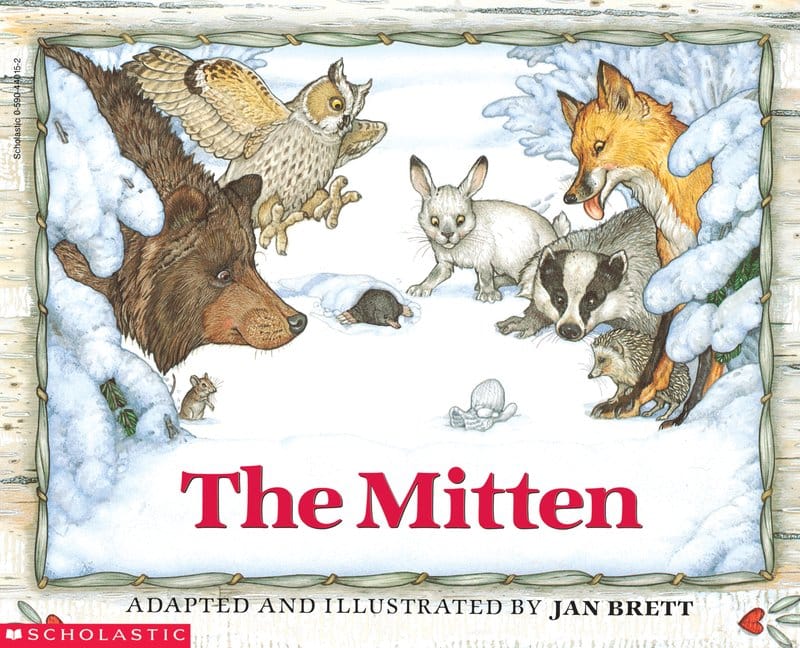 The cover for the book The Mitten
