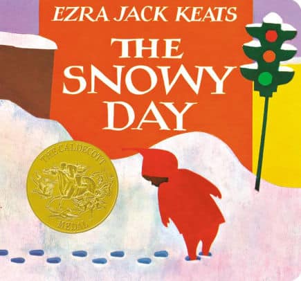 The cover for the book The Snowy Day
