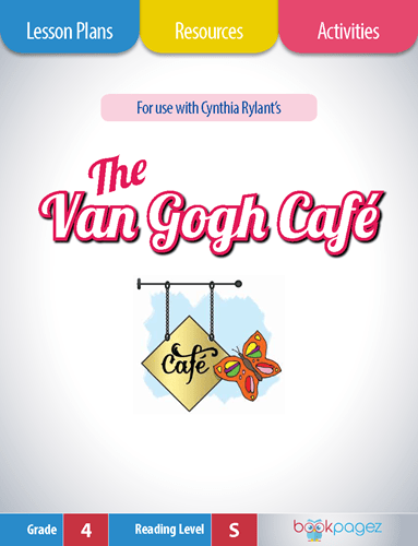 The cover for The Van Gogh Café Lesson Plans and Teaching Resources