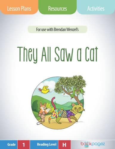 The cover for They All Saw A Cat Lesson Plans and Teaching Resources