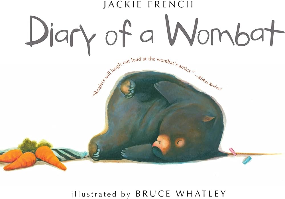 The cover for the book Diary of a Wombat