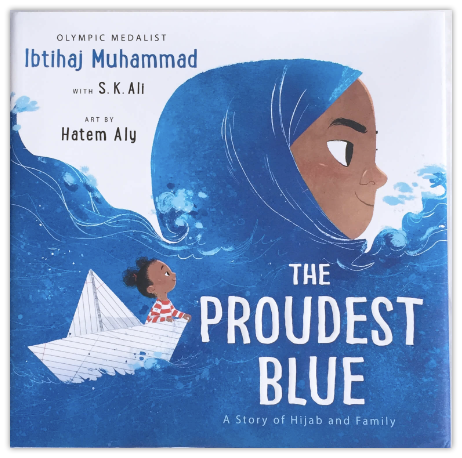 The cover for the book The Proudest Blue